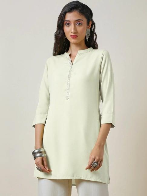 soch off-white plain tunic