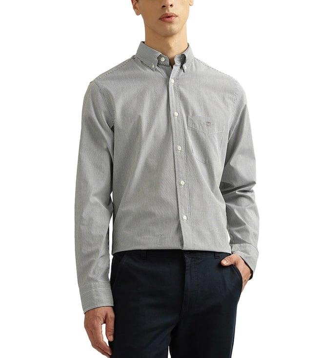 gant black striped regular fit shirt