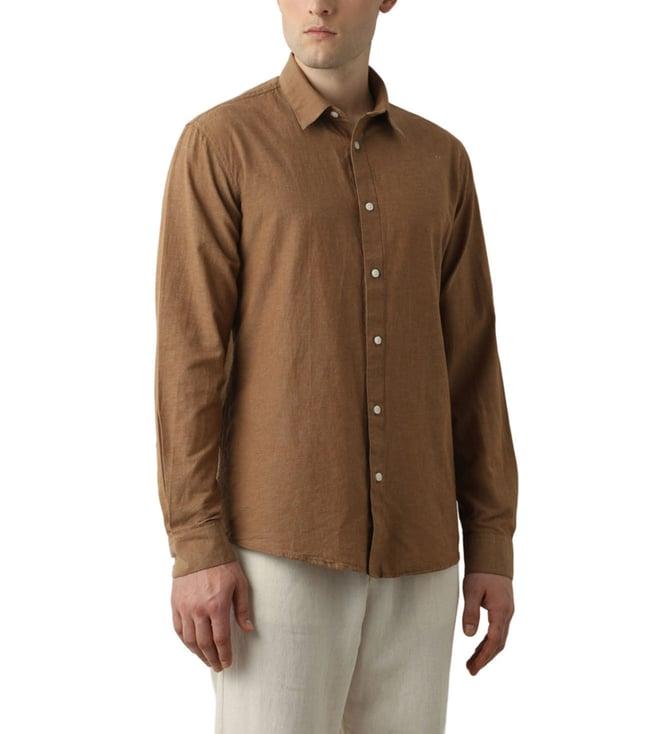 selected homme toffee regular fit shirt