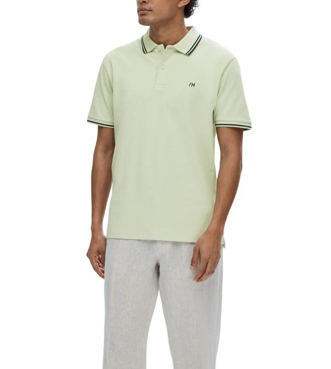 selected homme bok choy slim fit polo t-shirt