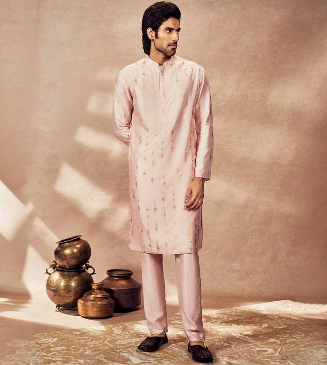 masaba baby pink tribal pillar kurta with pant