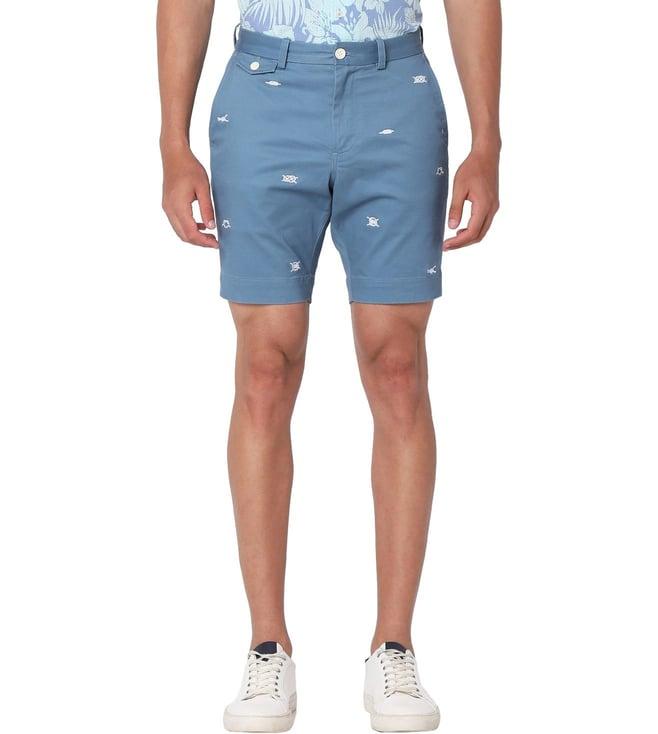 brooks brothers blue slim fit shorts