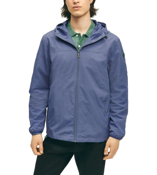 brooks brothers navy regular fit nylon windbreaker