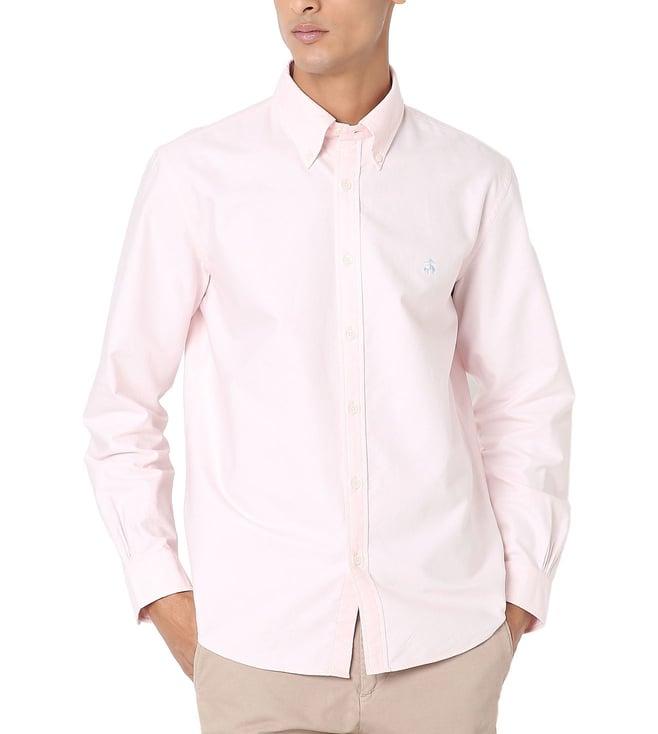 brooks brothers pink regular fit sport shirt