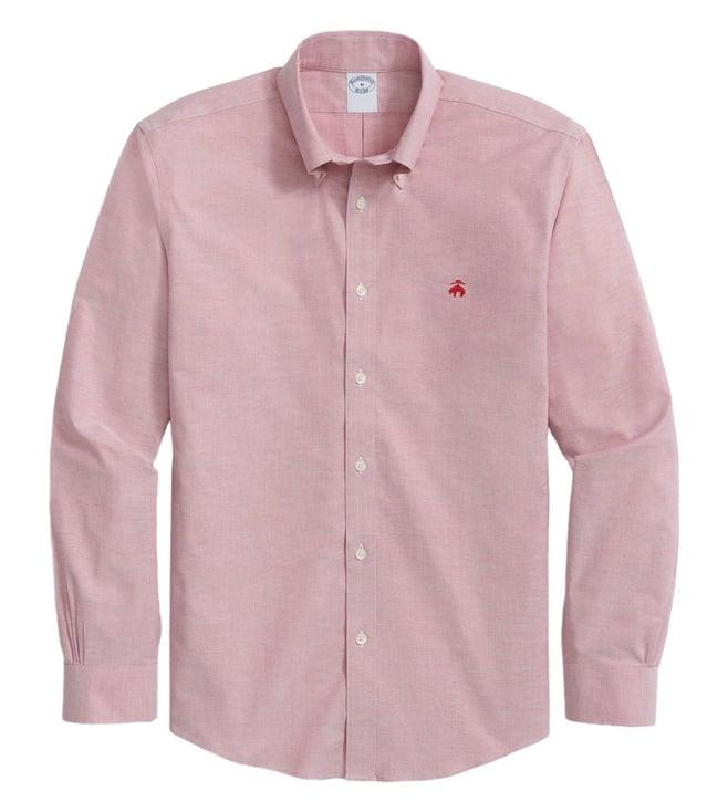 brooks brothers red regular fit sport shirt