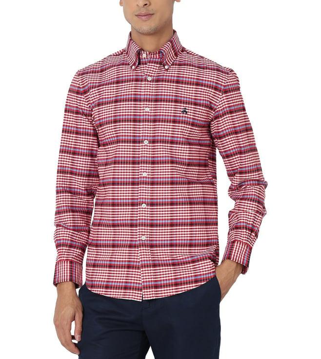 brooks brothers red regular fit sport shirt