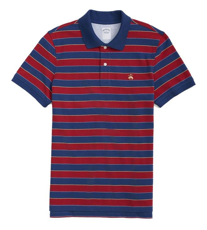 brooks brothers red slim fit polo t-shirts