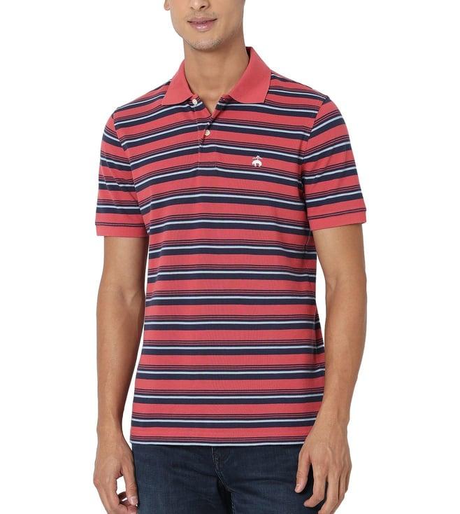 brooks brothers red regular fit polo t-shirts