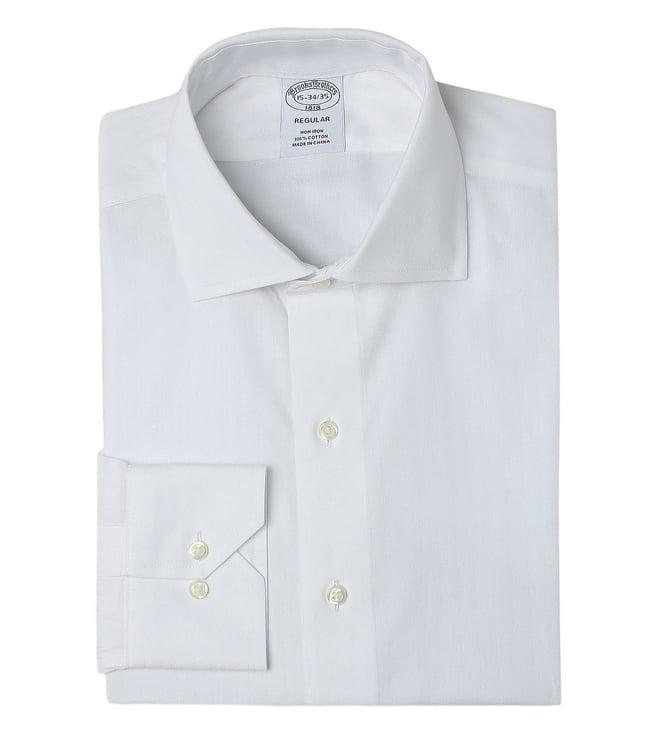 brooks brothers grey regular fit dress shirt