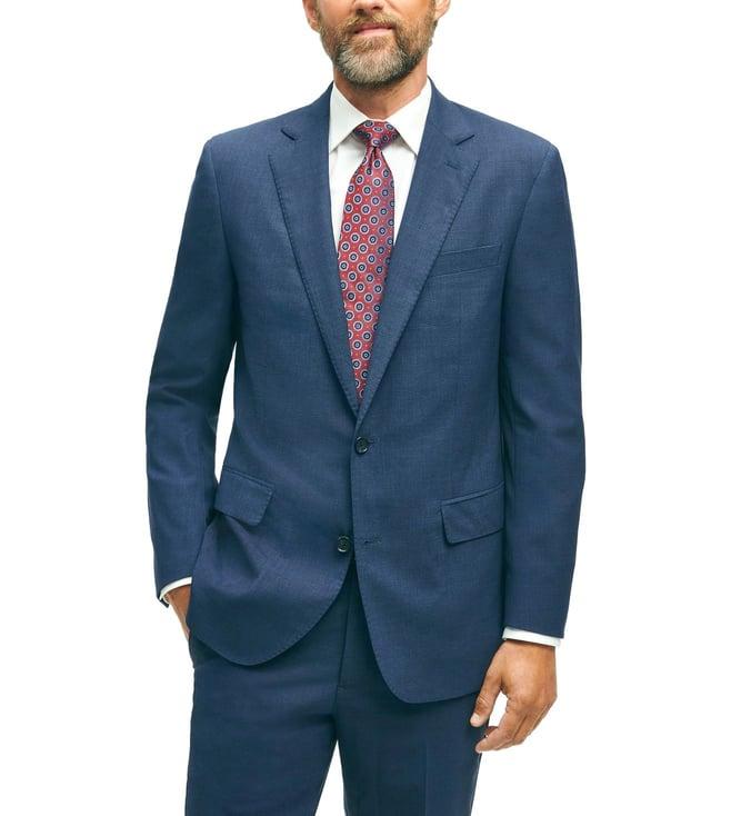 brooks brothers navy regular fit explorer collection classic fit wool sport coat