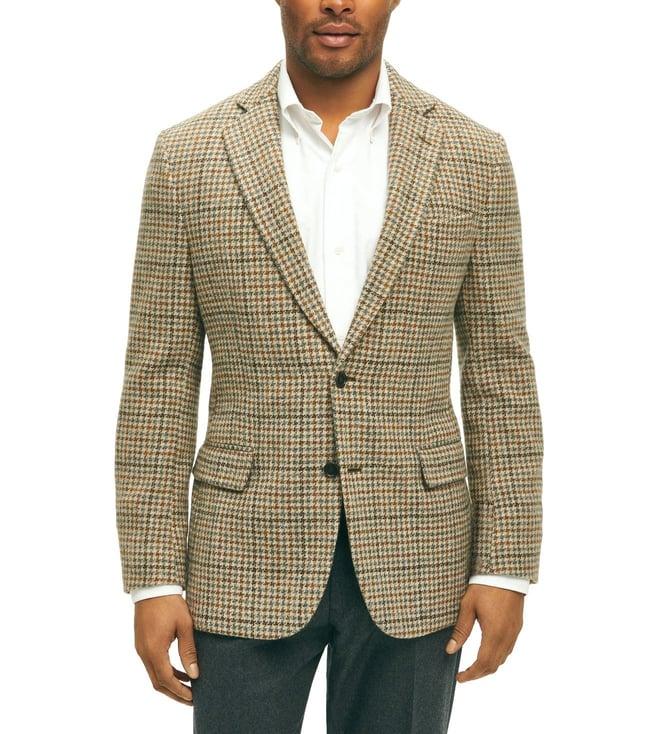 brooks brothers brown regular fit regent fitted 1818 casual sport coat