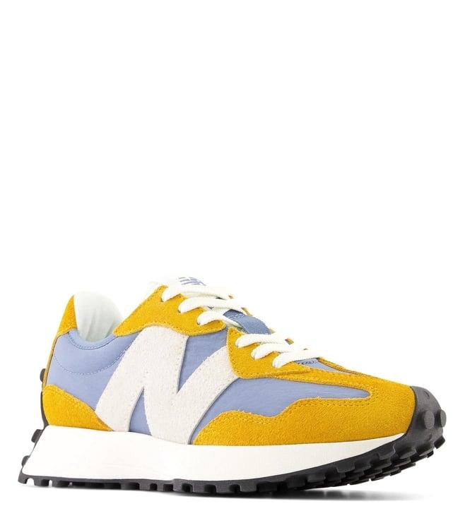 new balance women 327 varsity gold sneakers