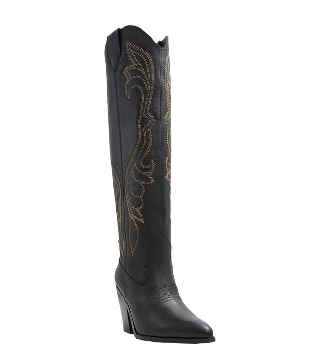 aldo women's alamo other black embroidered boots