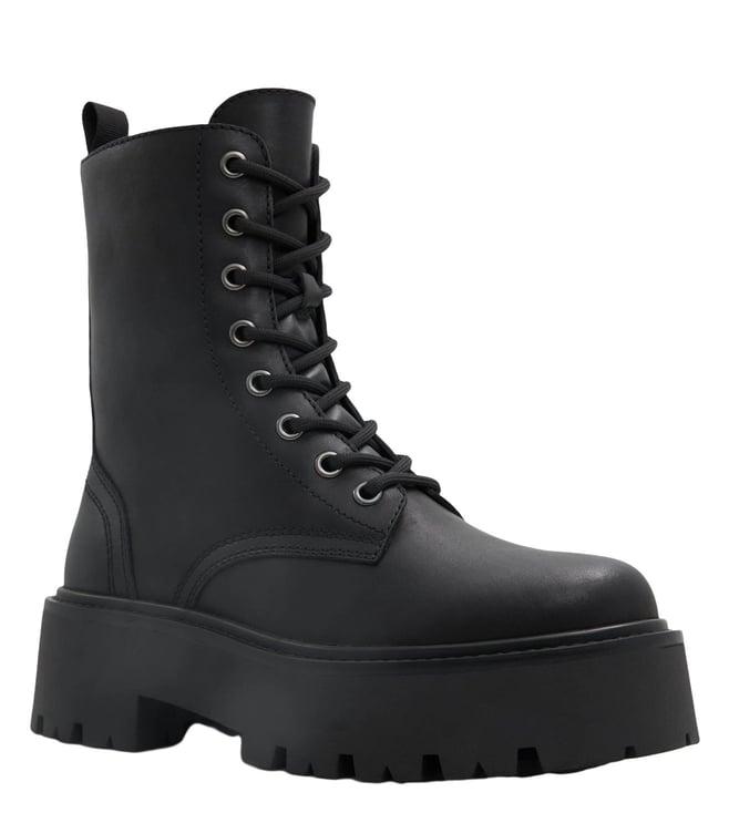 aldo women's moimas black biker boots