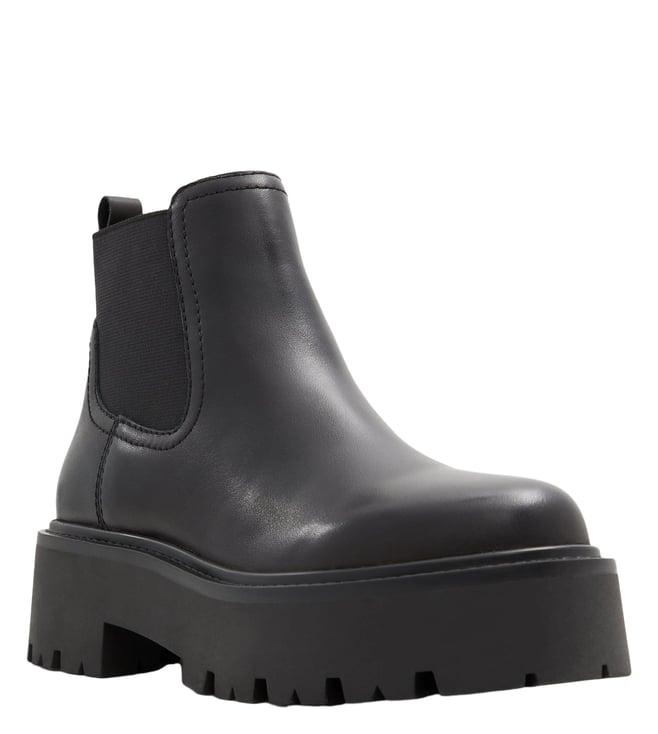 aldo women's thalelith black chelsea boots