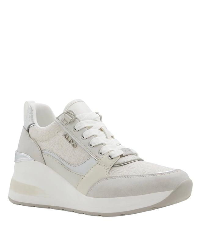 aldo women's caroteriel white & bone sneakers