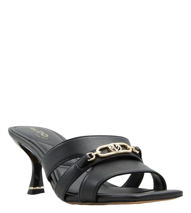 aldo women's alcacer black slide sandals