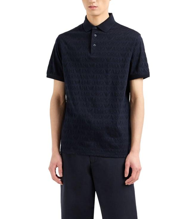 emporio armani blue half sleeves polo t-shirt