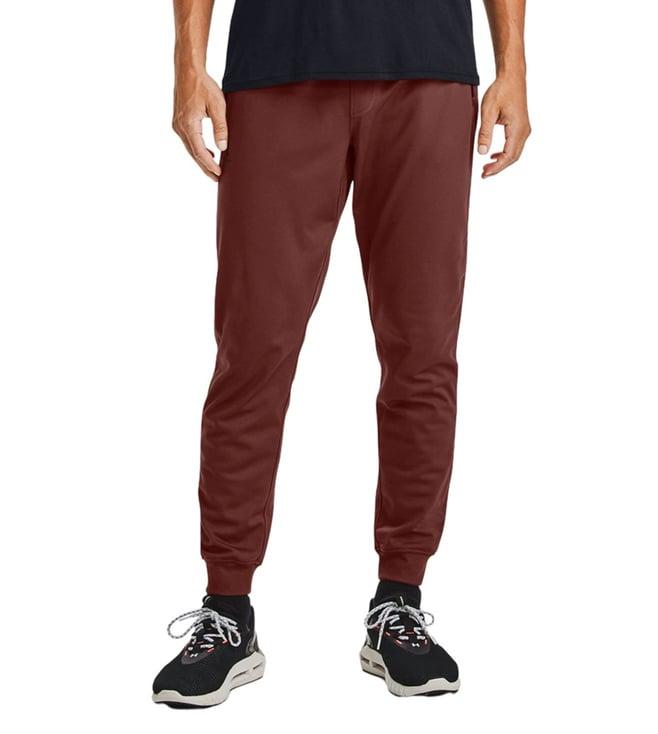 under armour red sportstyle joggers