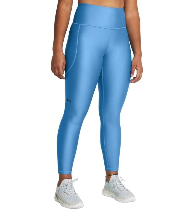 under armour blue heatgear no-slip waistband ankle leggings