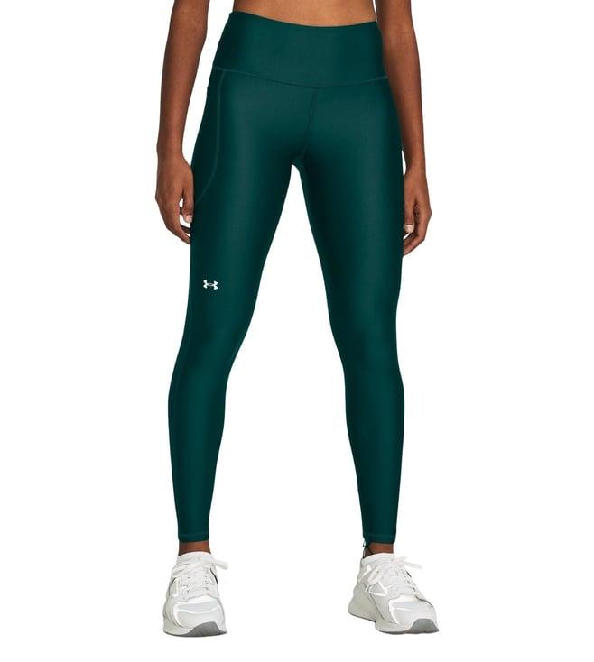 under armour blue heatgear no-slip waistband full-length leggings