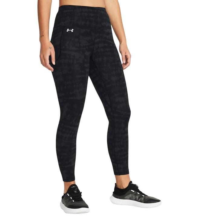 under armour black motion printed ankle leggings