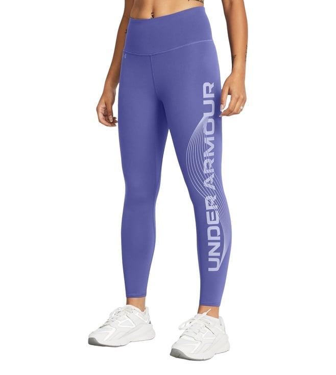 under armour purple motion branded ankle leggings