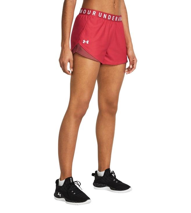 under armour red play up 3.0 shorts