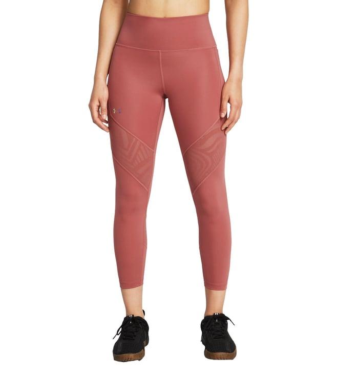 under armour red vanish elite vent ankle leggings