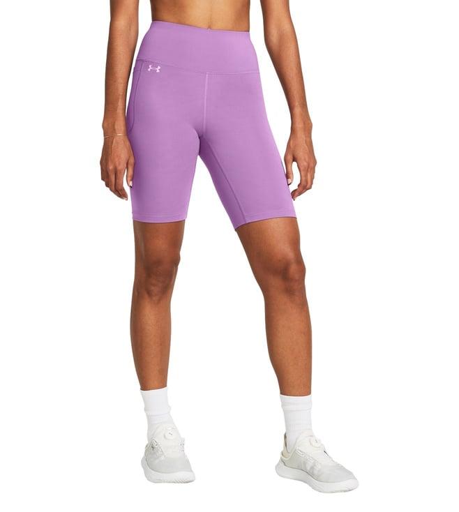 under armour purple motion bike shorts