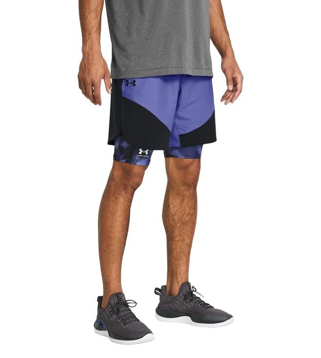 under armour purple vanish elite hybrid shorts