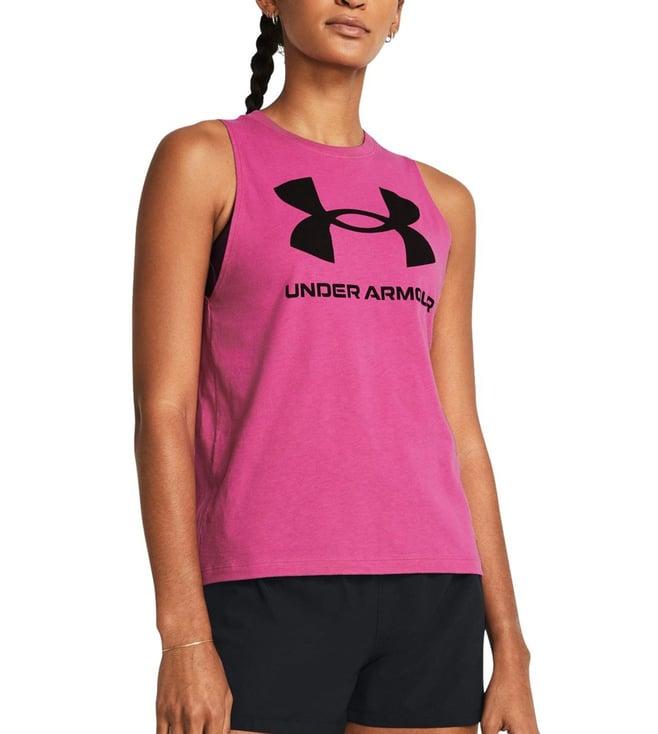 under armour pink sportstyle graphic tank