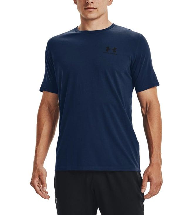 under armour blue sportstyle left chest short sleeve t-shirt