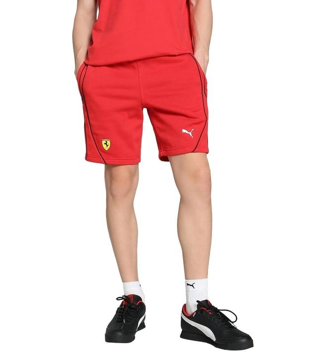 puma red scuderia ferrari race regular fit shorts (motorsport)