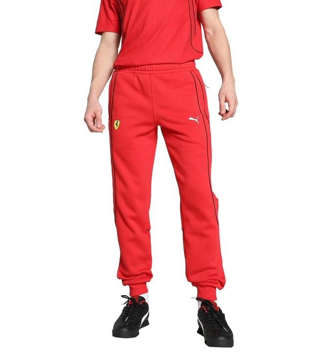 puma red scuderia ferrari race regular fit joggers (motorsport)