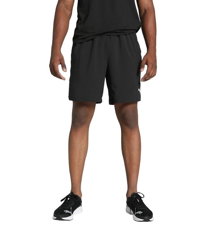 puma black energy 7-stretch men's training woven shorts