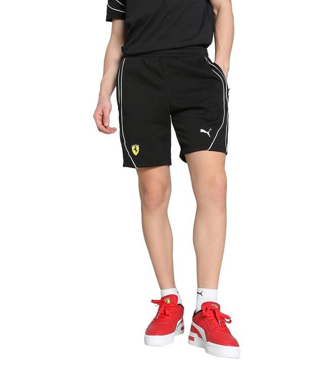 puma black scuderia ferrari race men's motorsport shorts