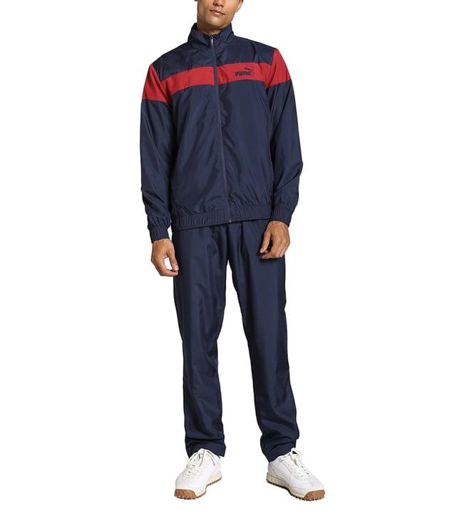 puma blue classic logo regular fit cricket tracksuit