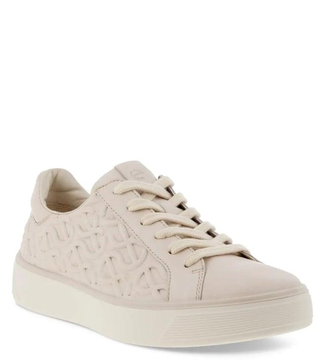 ecco women's street tray limestone sneakers