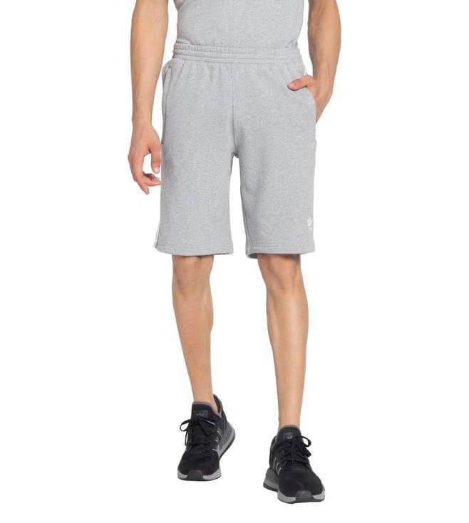 adidas originals grey 3-stripes shorts