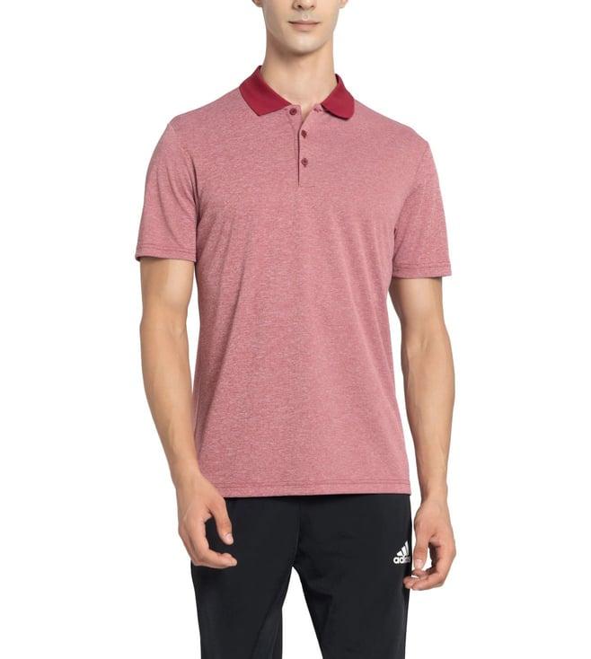 adidas burgundy adi perf h golf t-shirt