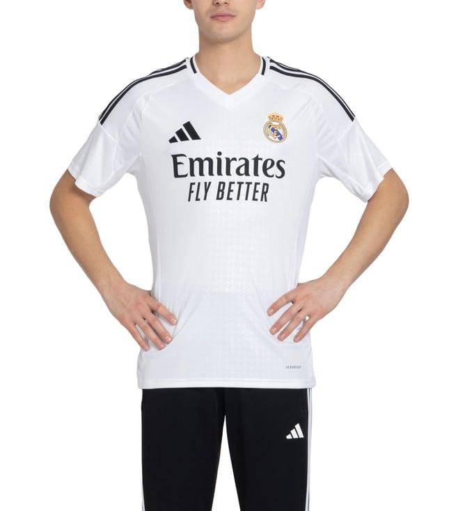 adidas white real h football jersey