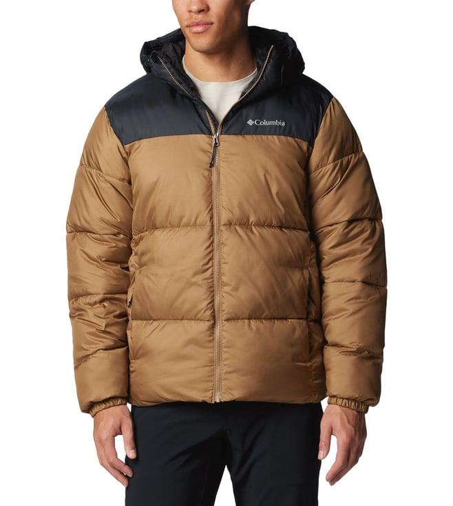 columbia mens beige puffect ii hooded jacket