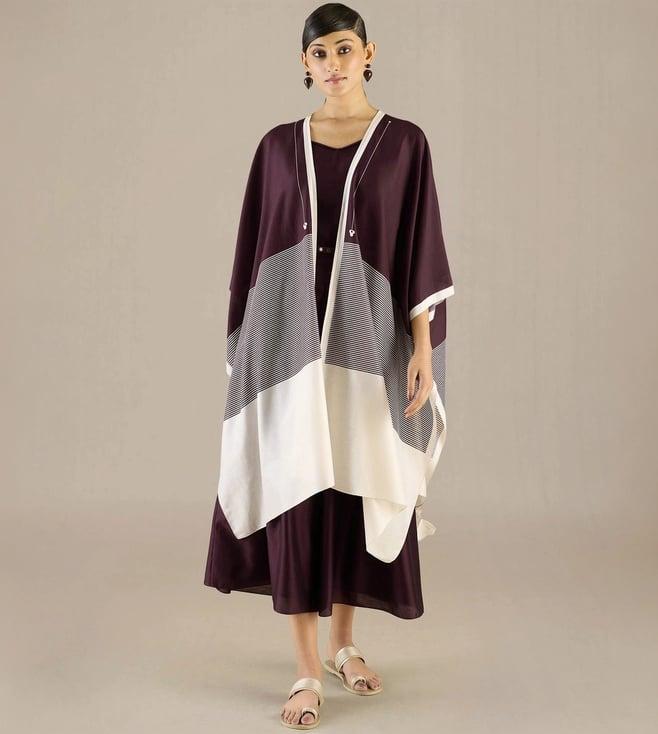 ampm burgundy alaia cape