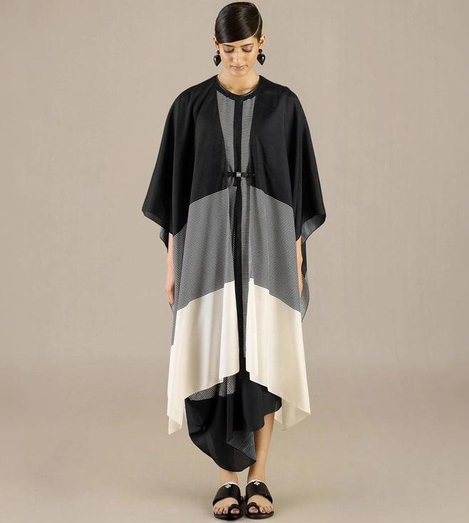 ampm black riha dress with cape