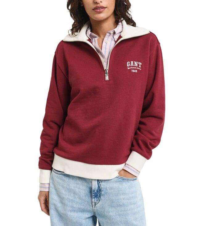 gant red logo regular fit sweatshirt