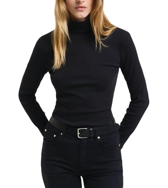 gant black regular fit top