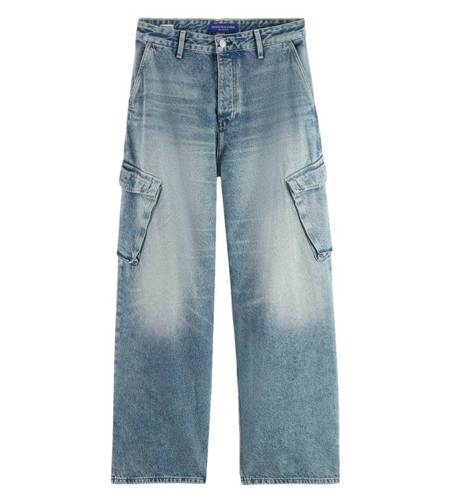 scotch & soda rolling road the daze wide leg cargo jeans