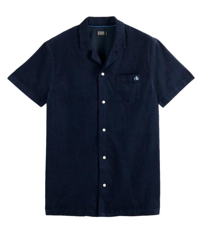 scotch & soda night short sleeve corduroy shirt