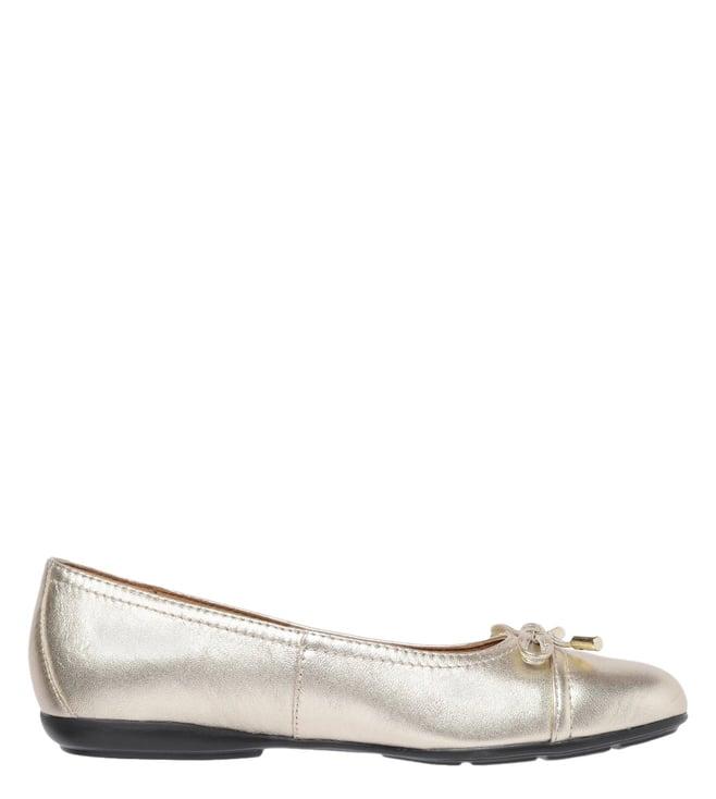 geox women's d annytah light gold ballerinas